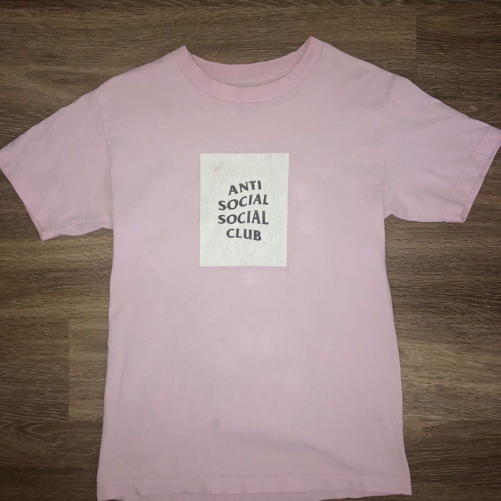 Antisocial social club shirt pink
